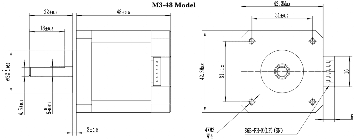 M17-48 Dimensions