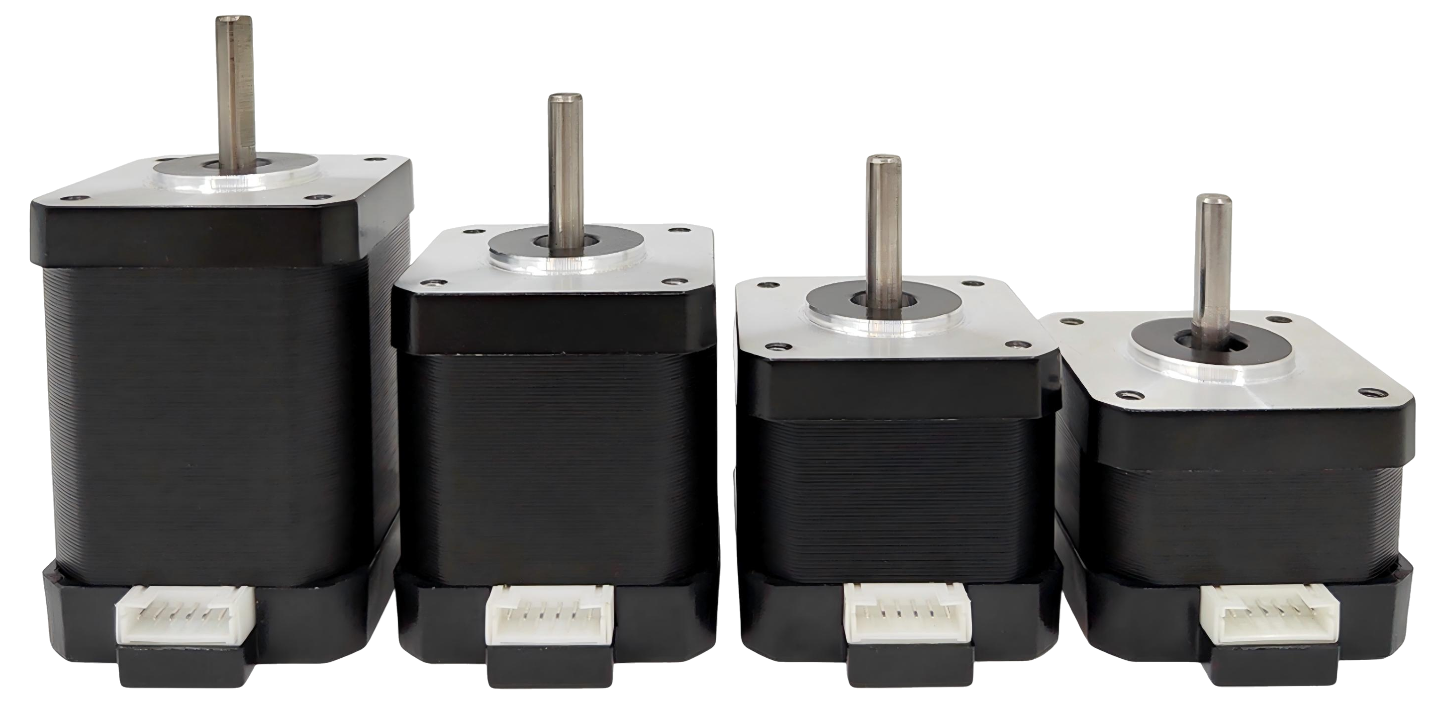 The four M17 models side by side, tallest to shortest: M17-60, M17-48, M17-40 and M17-34